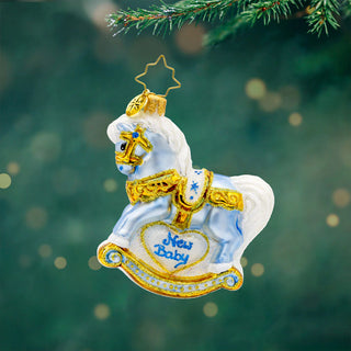 Baby's First Christmas Foal Gem by Christopher Radko