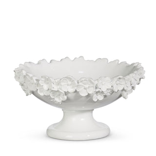 White Floral Decorative Bowl