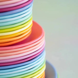 Rainbow Salad Plate by Glitterville