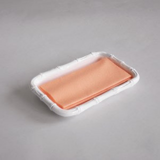 VIDA Bamboo Guest Towel Holder, White