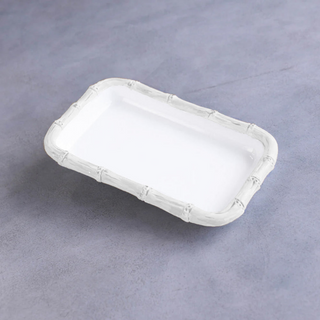 VIDA Bamboo Guest Towel Holder, White