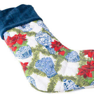 Poinsettia Quilted Stocking