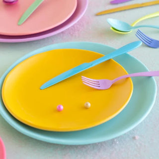 Rainbow Salad Plate by Glitterville