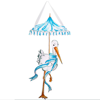 Beck’s Boy Stork Door Hanger