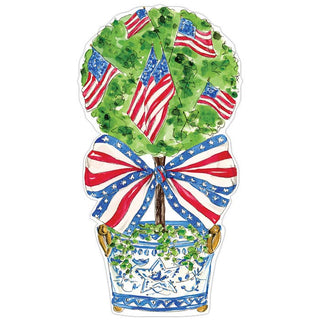 Patriotic Topiary Posh Die-Cut Placemat Set