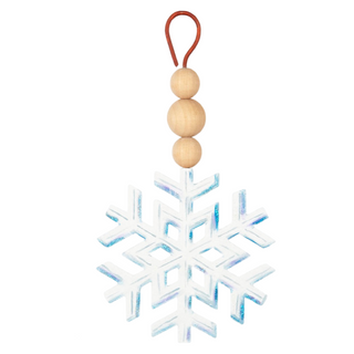 Wood Bead Holiday Ornament