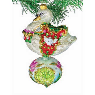 Christmas Swan Ornament