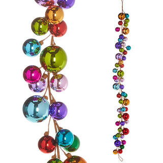 Merry and Bright Ball Garland, 4'