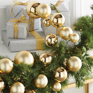 Gold Ball Garland, 4'