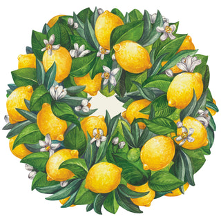 Lemon Wreath Placemat Set