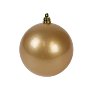 Rose Gold Candy Apple Ball Ornament, 4"