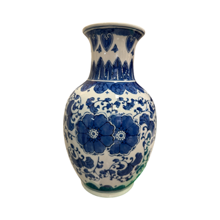 Blue and White Canton Vase