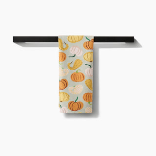 Pumpkins And Gourds Tea Towel