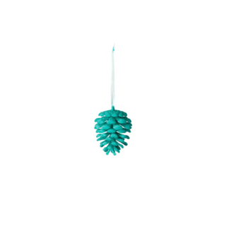 Flocked Pinecone Ornament