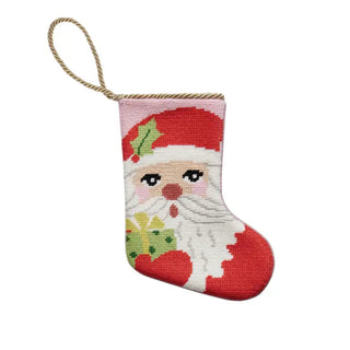 Embroidered Santa Mini Stocking