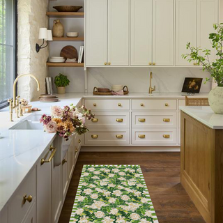 Gardenia Vinyl Floor Mat