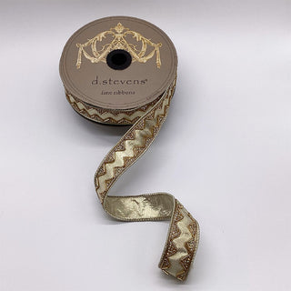 Gold Crystal Jazzy Trim Ribbon, 1.5” X 10YD