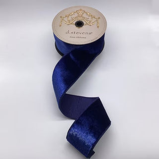 Navy Blue Ice Velvet Ribbon, 3" X 10YD