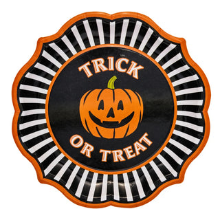 Haunted Halloween Paper Dinner Plates