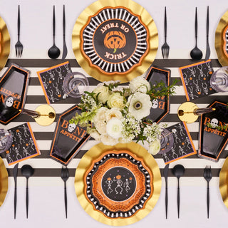 Haunted Halloween Paper Dinner Plates