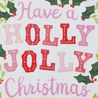 Holly Joy With Pom Pom Kitchen Towel