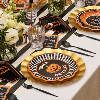Haunted Halloween Paper Dinner Plates