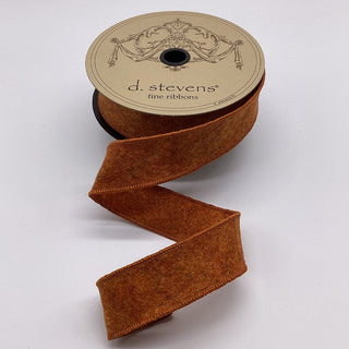 Sienna Heathered Felt Ribbon, 1.5" X 10YD