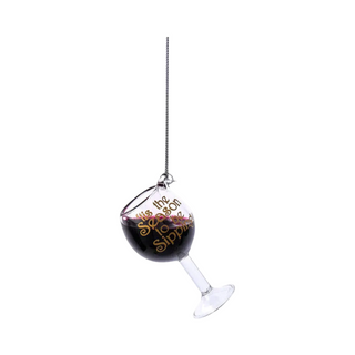 Holiday Spirits Wine Ornament