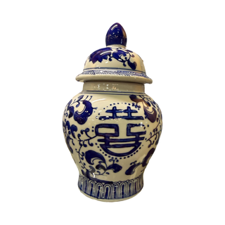 Blue and White Canton Jar