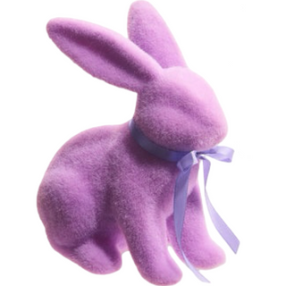 Pastel Purple Flocked Bunny