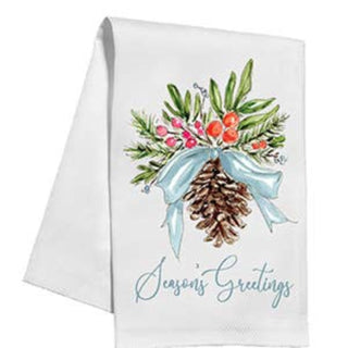 Seasons Greetings Christmas Kitchen Towel