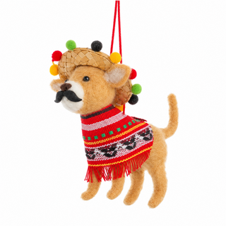 Mexican Chihuahua Wool Ornament
