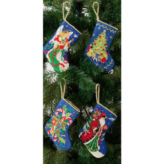 Santa Embroidered Mini Stocking