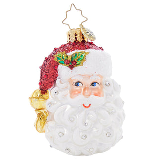 Sparkling Santa Nick Gem by Christopher Radko