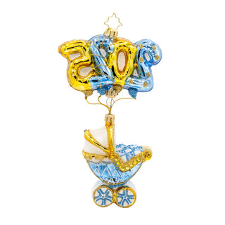 Baby Blue Cradle of Celebration by Christopher Radko