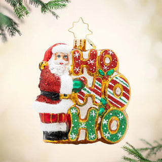 Merry Ho Ho Ho Santa Gem by Christopher Radko