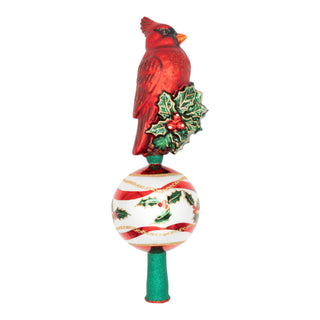 Majestic Cardinal Greetings Finial