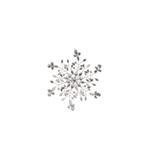 Clear Jeweled Snowflake Ornament