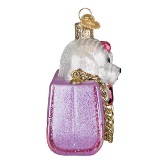 Posh Pup In A Purse Ornament