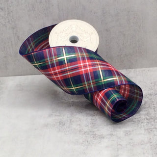 Devon Plaid Ribbon, 4“ x 10YD