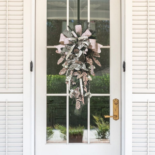 Twinkle and Pine Glittered Teardrop