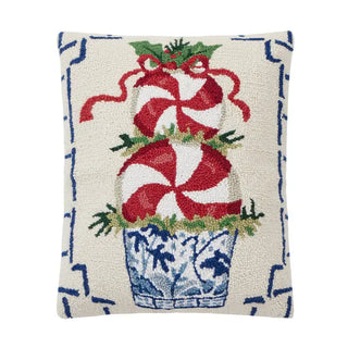 Embroidered Chinoiserie Candy Pillow