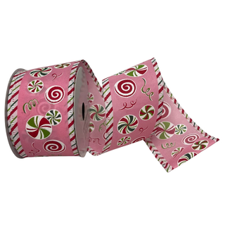 Peppermint Twist Ribbon, 2.5" X 10YD