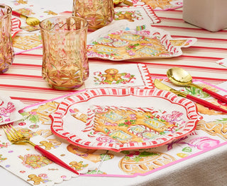 Gingerbread by Rosanne Beck Fancy Paper Dinner Plates