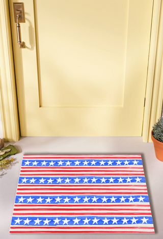 Stars & Stripes Vinyl Floor Mat