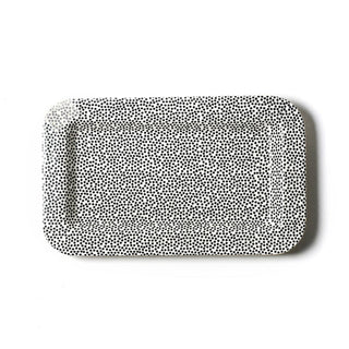 Black Small Dot Mini Entertaining Rectangle Platter by Happy Everything!