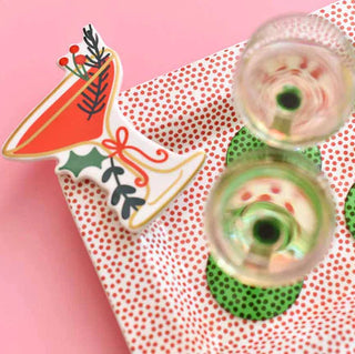 Red Small Dot Mini Entertaining Rectangle Platter by Coton Colors