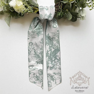 Green Canvas Toile Sash, 4“ x 56”