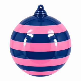 Stripe Ball Ornament by Glitterville, 4"