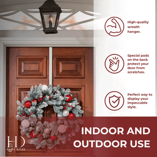 Adjustable Wreath Hanger, White